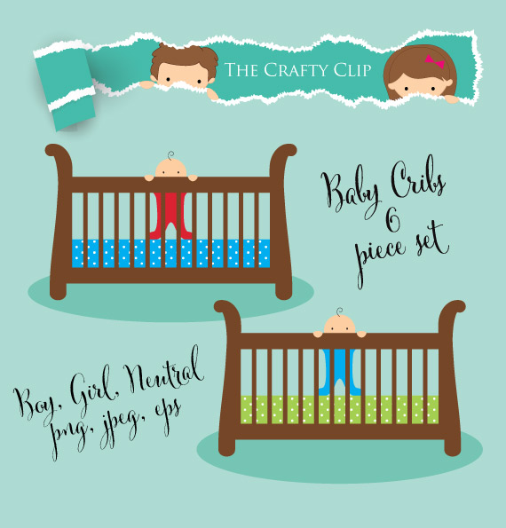 free baby crib clipart - photo #36